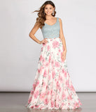Kendra Two Piece Lace & Chiffon Dress