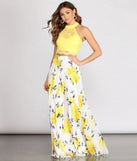 Katia Two Piece Lace & Chiffon Dress