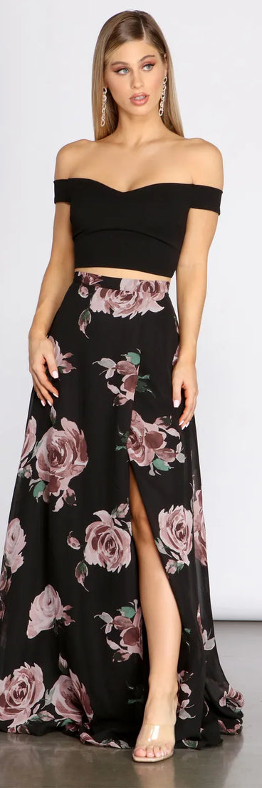 Flora Floral Two Piece Dress