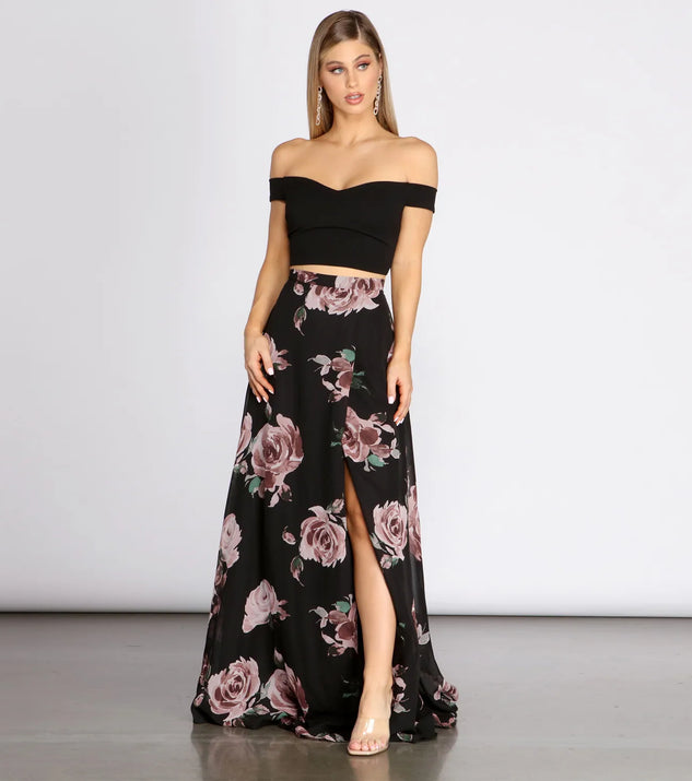 Flora Floral Two Piece Dress
