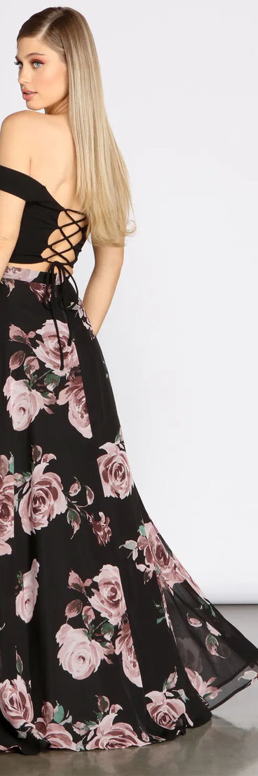 Flora Floral Two Piece Dress