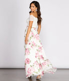 Isadora Lace Two Piece Chiffon Floral Dress