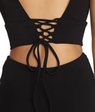 Roxanna Formal Lattice Two Piece Dress