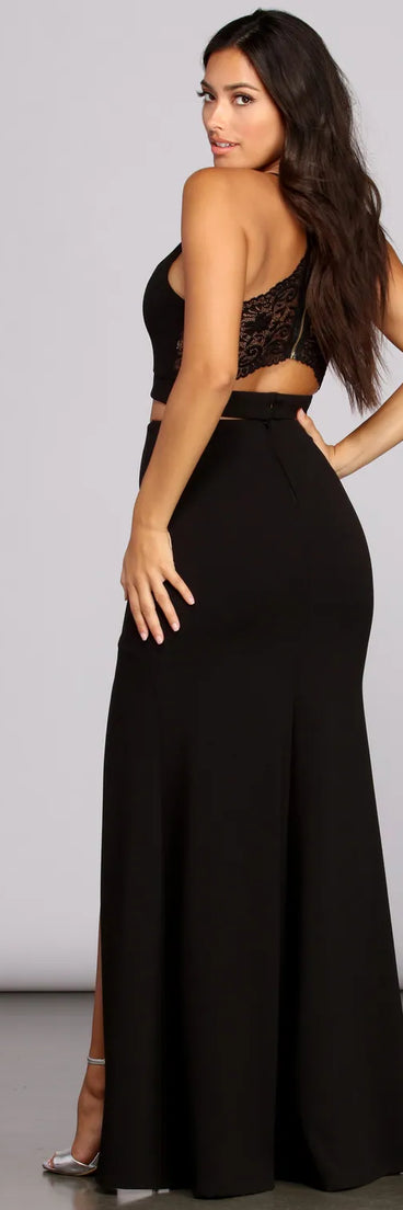 Mandy Formal Two Piece Lace Dress