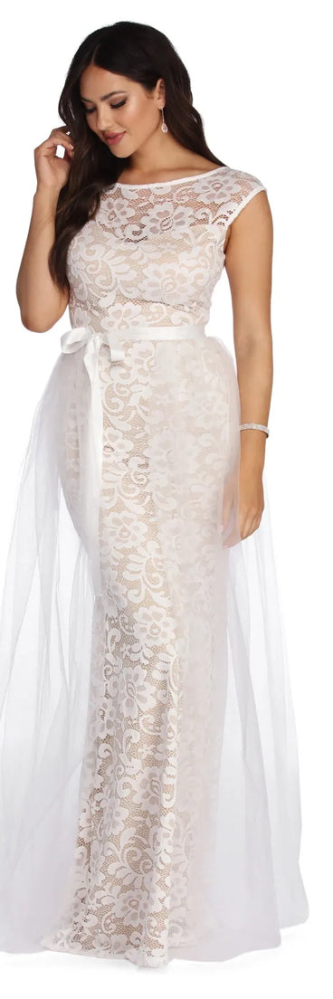 Allie Formal Floral Lace Dress