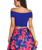 Liz Formal Floral Two Piece Dress