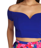 Liz Formal Floral Two Piece Dress