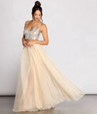 Artemis Sequin Crop Two Piece Tulle Dress
