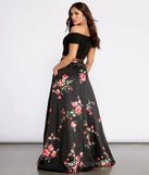 Jeanette Crepe Two Piece Floral Dress