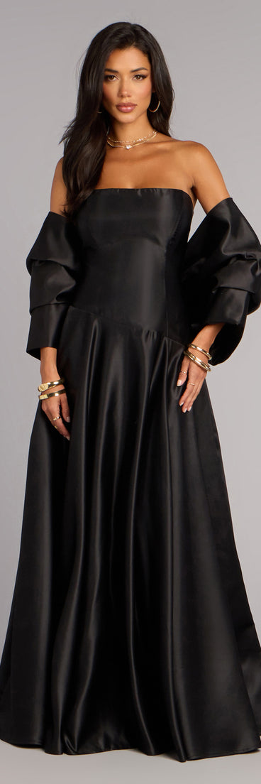 Bow Steals the Show Satin Wrap Shawl