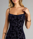 Oh-So-Chic Floral Velvet Burnout Midi Dress