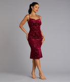 The Oh-So-Chic Floral Velvet Burnout Midi Dress is your new go-to Windsor dress—effortless, versatile, and made to update your fall style in seconds.
