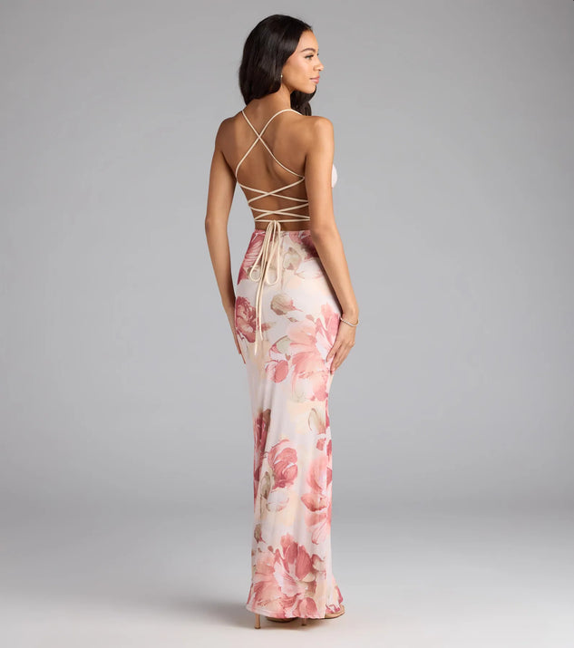 floral lace back maxi dress Zlie black open-back floral-lace maxi dress
