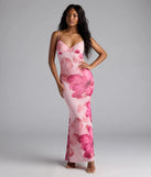 Vacay Muse Floral Mesh Maxi Dress