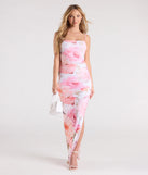 Step into milestone moments with the Charmed Sass Floral Bodycon Slit Maxi Dress, a standout in white dresses perfect for birdal showers, Easter celebrations, and 2025 grad looks.