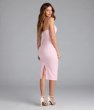 Sultry Sweet Lace Bodycon Midi Dress