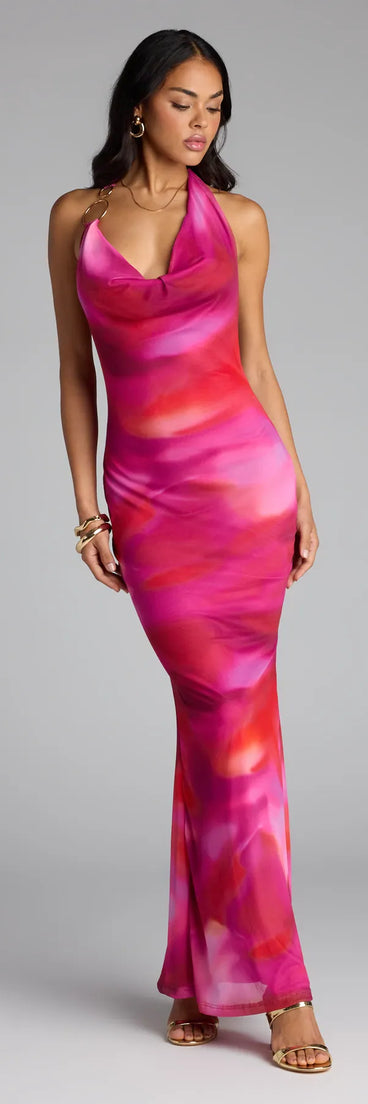 Turn Heads Tie-Dye Open Back Maxi Dress | Windsor Turn Heads Tie-Dye Open Back Maxi Dress | Windsor