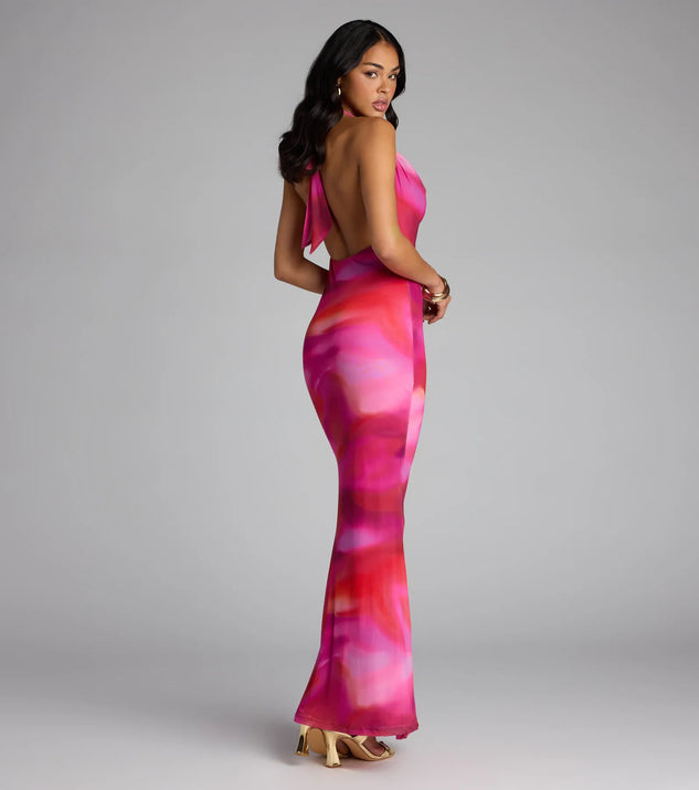 Turn Heads Tie-Dye Open Back Maxi Dress | Windsor Turn Heads Tie-Dye Open Back Maxi Dress | Windsor