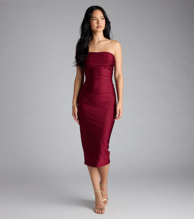 Shop Windsor Instant Connection Tube Midi Dress Online – Trendy & Affordable Fashion
