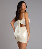 Gift Wrapped Sequin Mini Dress