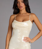 Gift Wrapped Sequin Mini Dress