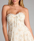 Soft Girl Floral Flocked Mesh Skater Dress