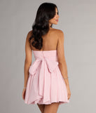 Glitter Crush Bow Back Skater Dress