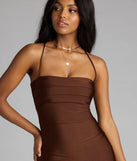 Love Story Loading Lace-Up Midi Dress
