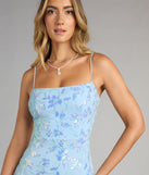 Feel ready for every dance floor moment or feed-worthy reel in the Dripping in Sparkle Sequin Beaded Mini Dress, a homecoming dress designed to own your moment.