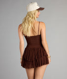 Flirty Flair Lace Ruffle Romper