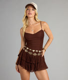 Flirty Flair Lace Ruffle Romper