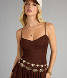 Flirty Flair Lace Ruffle Romper