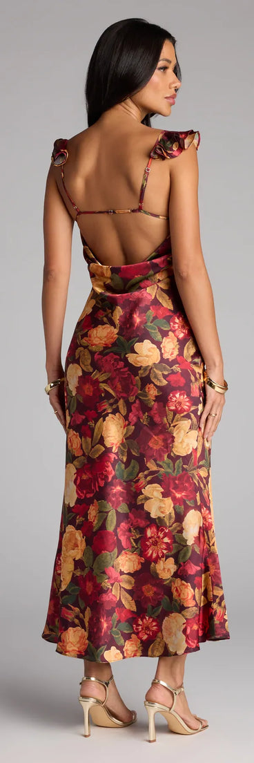 The Love in Full Bloom Floral Maxi Dress is your new go-to brown dress—effortless, versatile, and made to update your fall style in seconds.