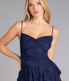 Adorable Muse Ruffled Lace Skater Dress