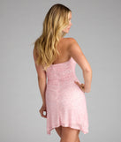 Shimmer And Shine Strapless Sequin Mini Dress