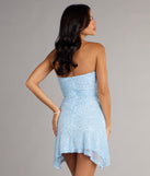Shimmer And Shine Strapless Sequin Mini Dress