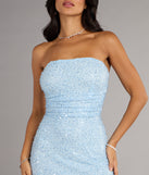 Shimmer And Shine Strapless Sequin Mini Dress