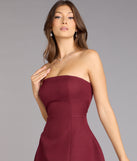 Cute Moment Strapless A-Line Crepe Mini Dress