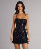 Afterparty Glow Sequin Ruffle Mini Dress