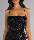 Afterparty Glow Sequin Ruffle Mini Dress