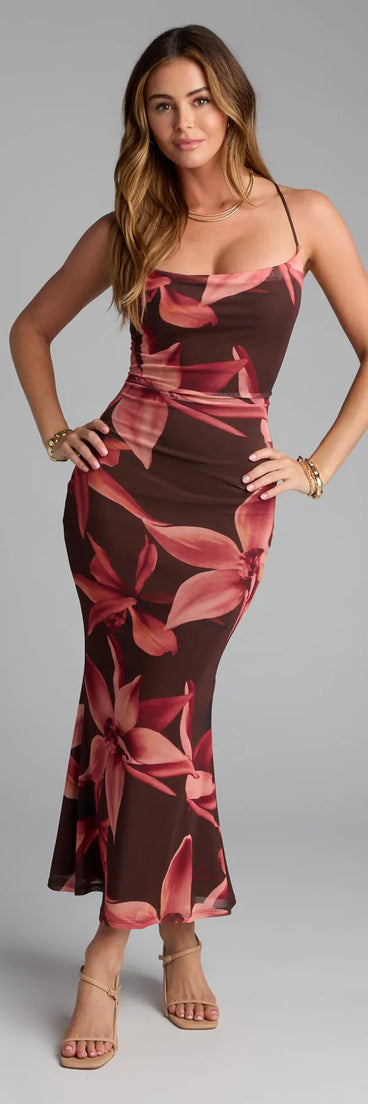 Bloom and Own It Floral Strappy Maxi Dress