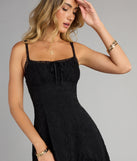Feel ready for every dance floor moment or feed-worthy reel in the Desert Sun Lace Ruffle Mini Dress, a homecoming dress designed to own your moment.