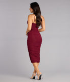 Shimmer Agenda Glitter Midi Dress