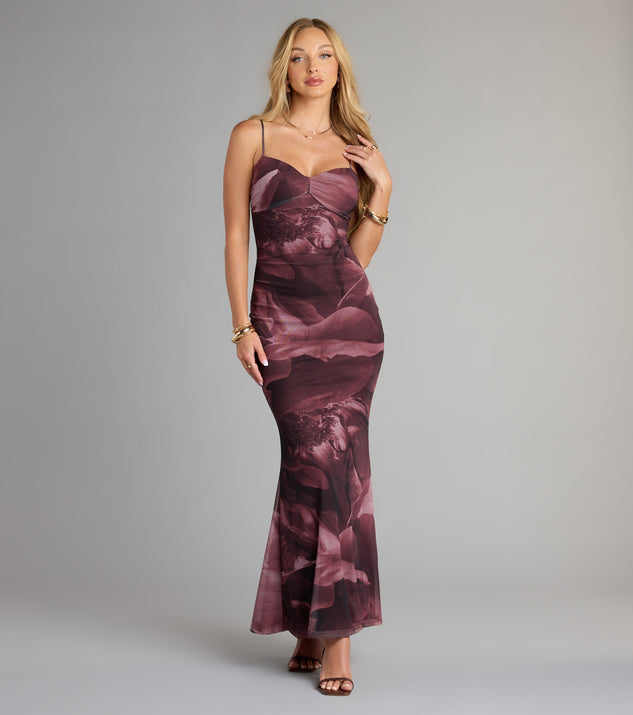 Whirlwind Romance Floral Abstract Maxi Dress