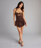 Ruffle Ready Drop Waist Skater Dress