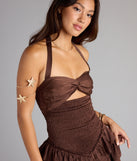 Ruffle Ready Drop Waist Skater Dress