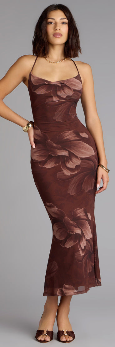 The Petal Play Floral Mesh Midi Dress is your new go-to Windsor dress—effortless, versatile, and made to update your fall style in seconds.