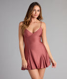 Twirl Warning A-Line Mini Dress