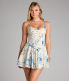 Sweet Like That Floral Corset Mini Dress