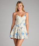 Sweet Like That Floral Corset Mini Dress